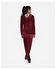 Agu Velvet Comfy Suit - Burgundy