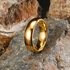 Comfort Fit Dome Gold Tungsten Carbide Ring