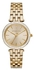 Michael Kors Mini Darci Watch For Women - Analog Stainless Steel Band - Mk3365, Gold,