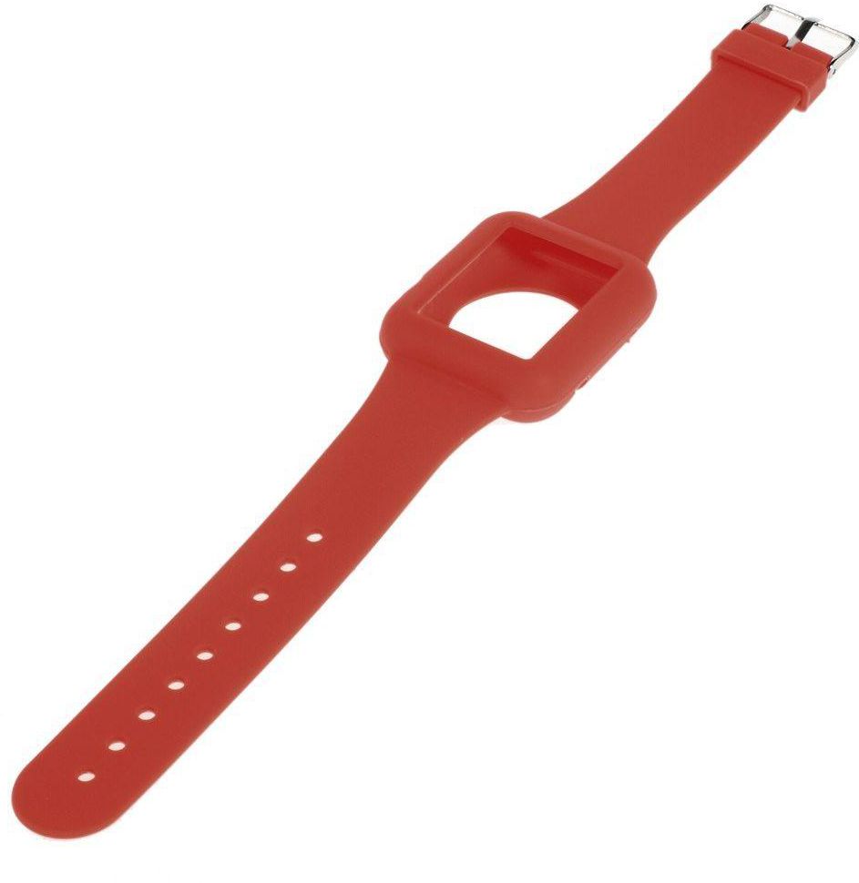 Apple Watch 42mm - Soft Silicone Watch Band Case - Red