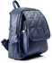 Ice Club Casual Quilted Backpack With Outer Pocket - Dark Blue