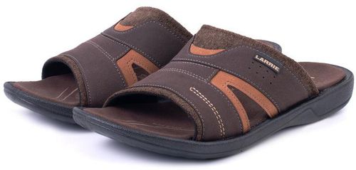LARRIE Men Smart Classy Strap Sandals - 6 Sizes (Dark Brown)