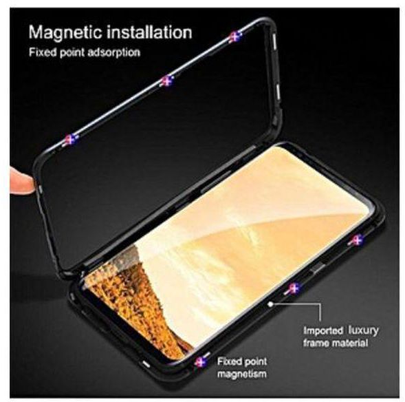 Samsung A20 Glass Magnetic Flip Case