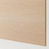 MEHAMN 4 panels for sliding door frame, white stained oak effect/white, 100x236 cm - IKEA