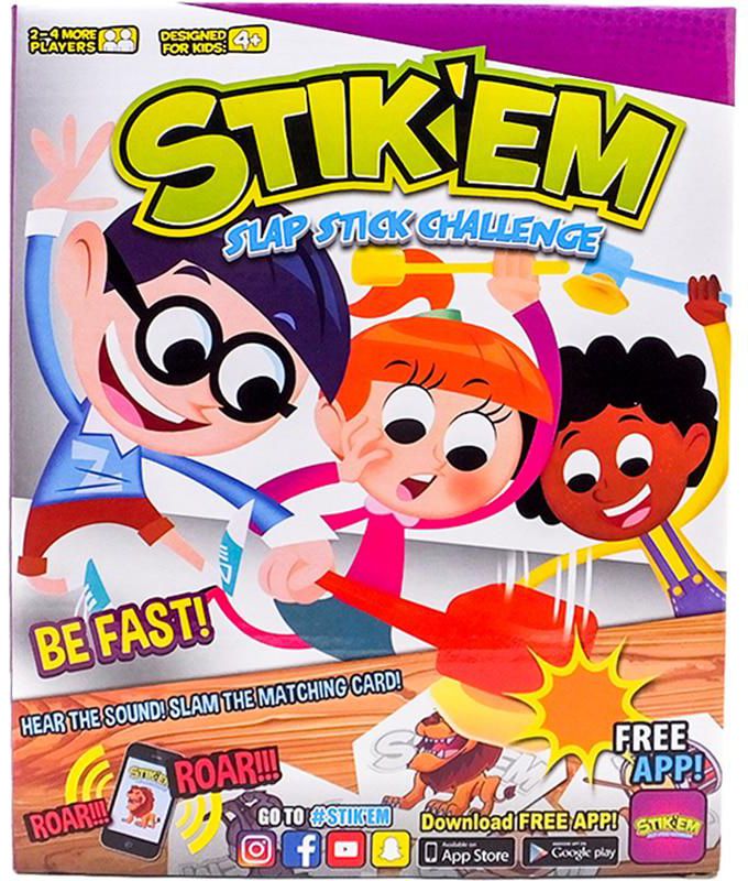 Stikem Slammer Card Games ، تحدي صفعة عصا ، Stik'em هي لعبة أسرع ومثيرة لجميع أف