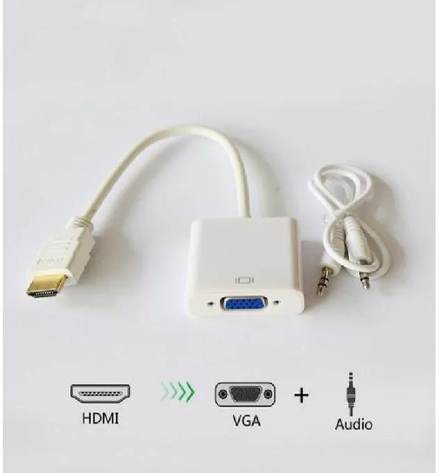 Generic HDMI To VGA Adapter Converter +Free Audio Cable