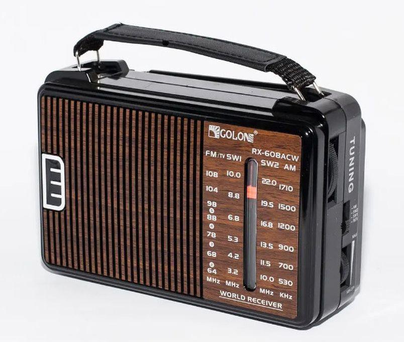 Golon راديو كلاسيكي صغير يعمل بالكهرباء - 608