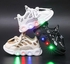 Boys/Girls Fashion Light Up Sneakers - Brown