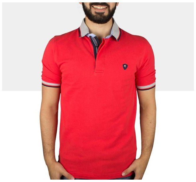 Alerro Solid Polo Shirt - Red