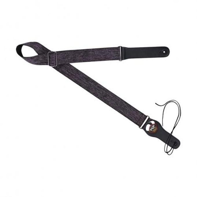 Rockyou Adjustable Denim Strap Belt For Guitar Ukulele Mandolin With Leather Ends & Pick Pocket