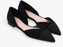 Black Pointed-Toe Flat Shoes