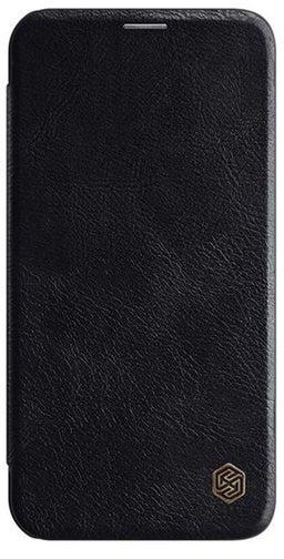 Qin Flip Leather Case For Apple iPhone 12 / 12 Pro Black