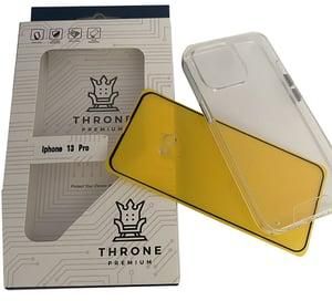 Throne Premium Back Case With Screen Protector Clear Apple iPhone 13 Pro