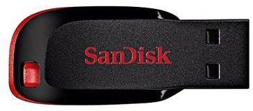 Sandisk Cruzer Blade Flash Disk - 32GB - Black & Red