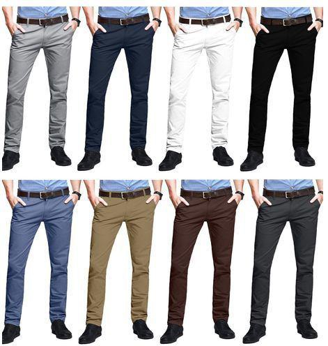 Fashion 8 pack slim fit khaki Trousers