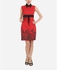 Giro Lower Printed Dress - Red