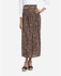 Momo Paisley Pleated Skirt - Brown