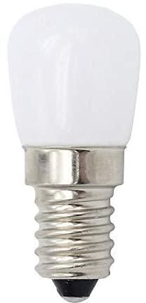 جرافلسو مصباح اضاءة LED صغير E14 بقدرة 1.5 واط SES للثلاجة والفريزر ومصباح LED اس ام دي مصباح كشاف اضاءة بي يو تيار متردد 220 فولت (ابيض)