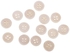 Generic 40pcs 12mm Wooden Buttons Natural Color Round 4-Hole Sewing