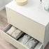 PLATSA Chest of 3 drawers - white/Skatval light beige 80x57x73 cm