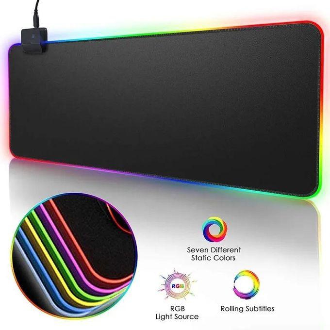 RGB light mouse pad large size color waterproof anti-slip mouse pad