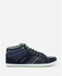 Activ High Top Leather Sneakers - Navy Blue