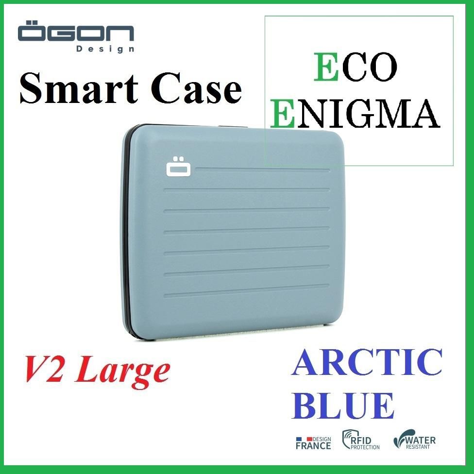 Ogon Smart Case V2 Large Aluminium Wallet (Arctic Blue)