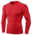 Men Quick Dry Breathable Long Sleeve T-Shirt Red