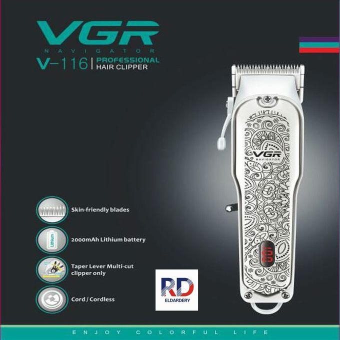 VGR VGR ماكينة حلاقه الشعر الاحترافية القابلة لإعادة الشحن V-116