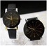 Fashion Couple Quartz Dial Wrist Watch Black Free Gift Box