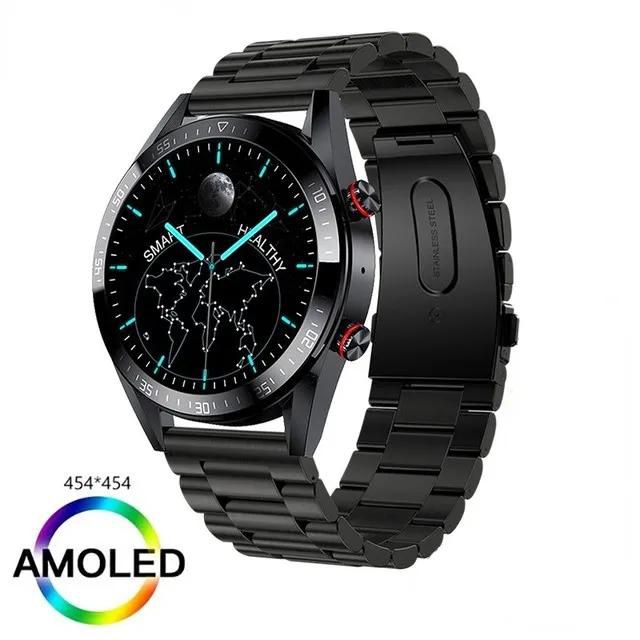 LIGE AMOLED Smart Watch Men Bluetooth Call Smartwatch For Huawei Watches Sport Fitness Tracker Wristwatch 2022 Waterproof Clock