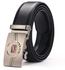 Doulilu Men Leather Belt Premium Buckle Waist Belt 260 (Black - Brown)