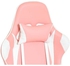 Gaming Chair, Pink & White
