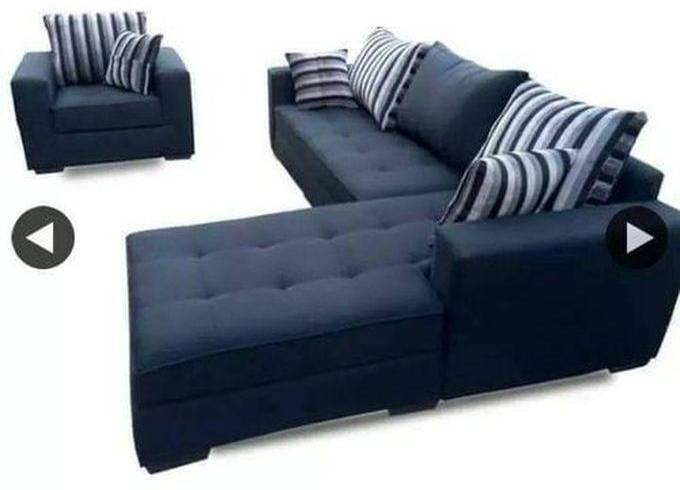 L Shape Sofa Black(LAGOS DELIVERY)
