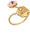 Champagne Zircon Rhinestone 14k Gold Plated Ring Jewelry