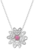 Swarovski Eternal Flower Pendant Necklace 5642868 Pink/Silver
