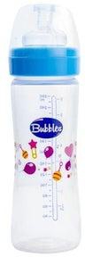 Bubbles Classic Baby Bottle, 260 ml - Blue