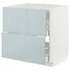 METOD / MAXIMERA خزانة قاعدة لموقد/شفاط مدمج مع درج, أبيض/Ringhult أبيض, ‎80x60 سم‏ - IKEA