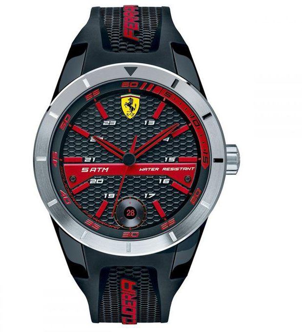 Ferrari FERRARI 0830253 Silicone Watch - for Men - Black