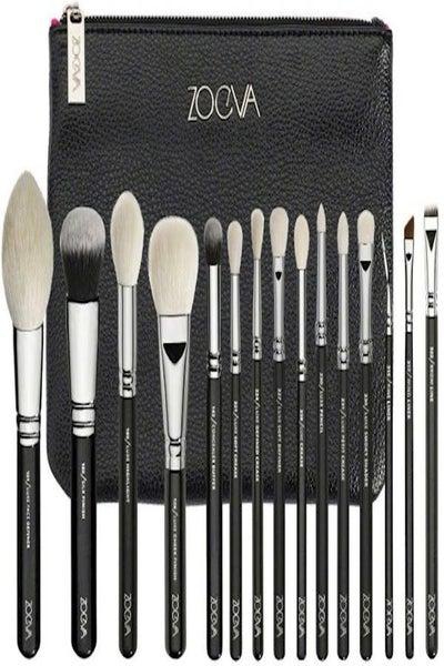 Fashion 15pcs Wool Colour Makeup Brushes Sets Tools for Women
