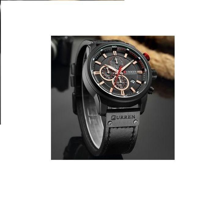 Curren Men's Brand Leather Quartz Watch