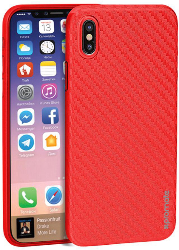 Carbon Fibre iPhone X Case, Ultra-Thin Flexible Carbon Fiber Anti-Slip Case with Scratch Resistance and Shockproof Non-Bulky Protective Case Cover ...