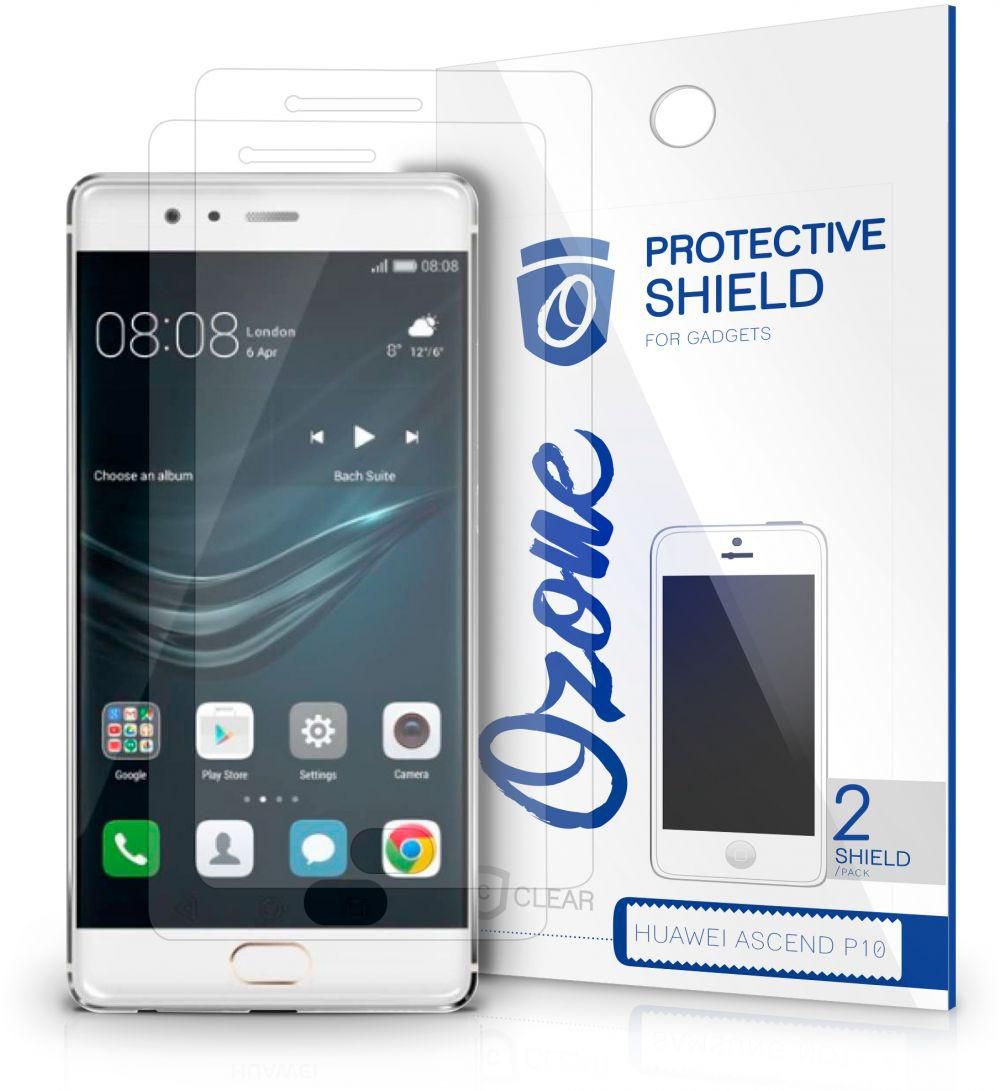 Ozone Crystal Clear HD Screen Protector Scratch Guard for Huawei P10 (Pack of 2)