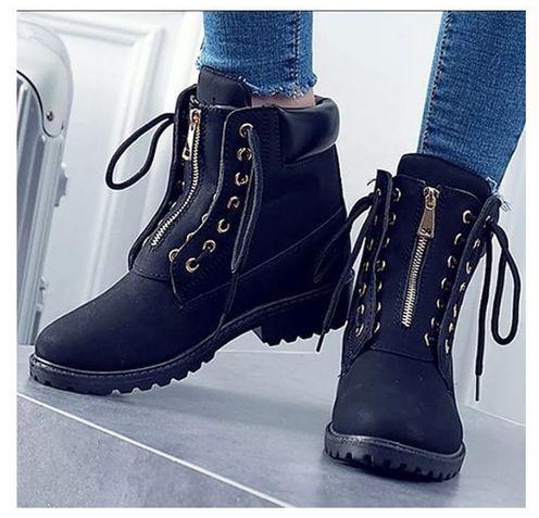 Fashion Ankle Boots For Ladies- Black