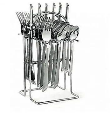 Generic 24 Pieces Stainless Steel Cutlery Set With A Stand