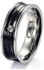 Jewelora Ri101078B Ring For Men Tungsten Steel Rhinestone -10 US