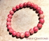 Sherif Gemstones Handmade Beaded Stretch Bracelet Natural Red Jasper Stones