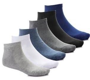 Men's Socks - 6 Piece Solid Half Socket Set Multi Color