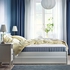 VESTERÖY Pocket sprung mattress - firm/light blue 140x200 cm