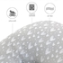 Pregnancy Full Body Pillow Cover U-Shaped, 100% Jersey Knit Cotton Pillowcase Replacement Cover for Maternity Pillow, Ultra Soft, Universal Fit, Grey Hearts Print
